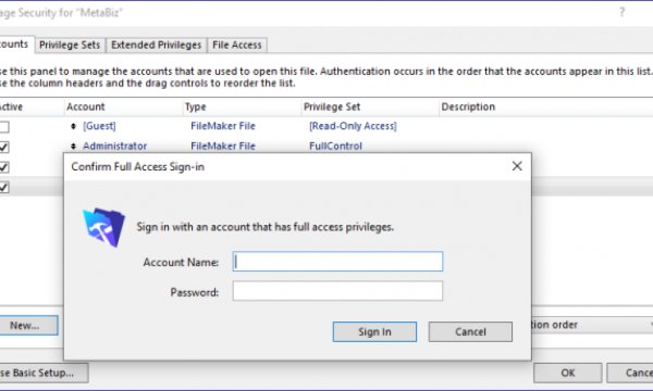 FileMaker OAuth 2.0 Authentication
