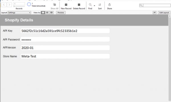 Publish Product data from FileMaker solution to Shopify store