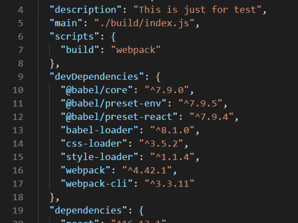 Require package json. Package.json. Npm package React-codemirror2.